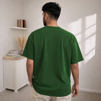 6 पॅक्स काम चालू आहे Marathi Oversized T-Shirt