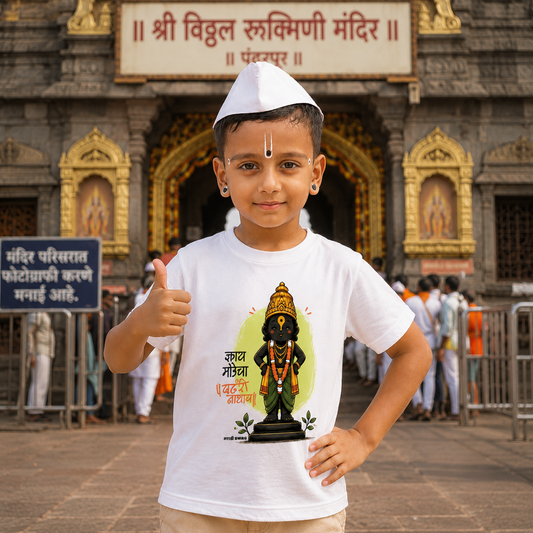 काय मौजेचा पंढरीनाथ Marathi Boys T-Shirt
