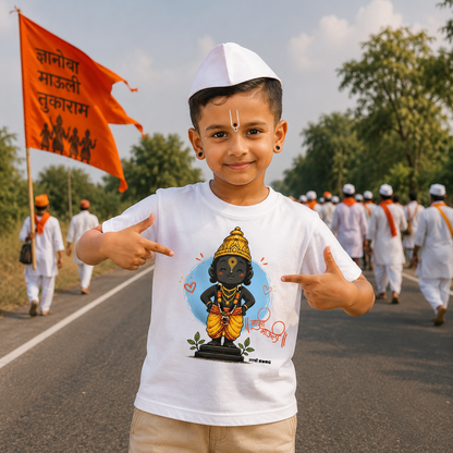 Kay Maujecha Pandharinath Marathi Boys T-Shirt
