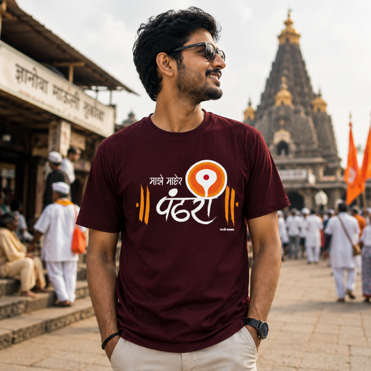 माझे माहेर पंढरी Marathi T-Shirt